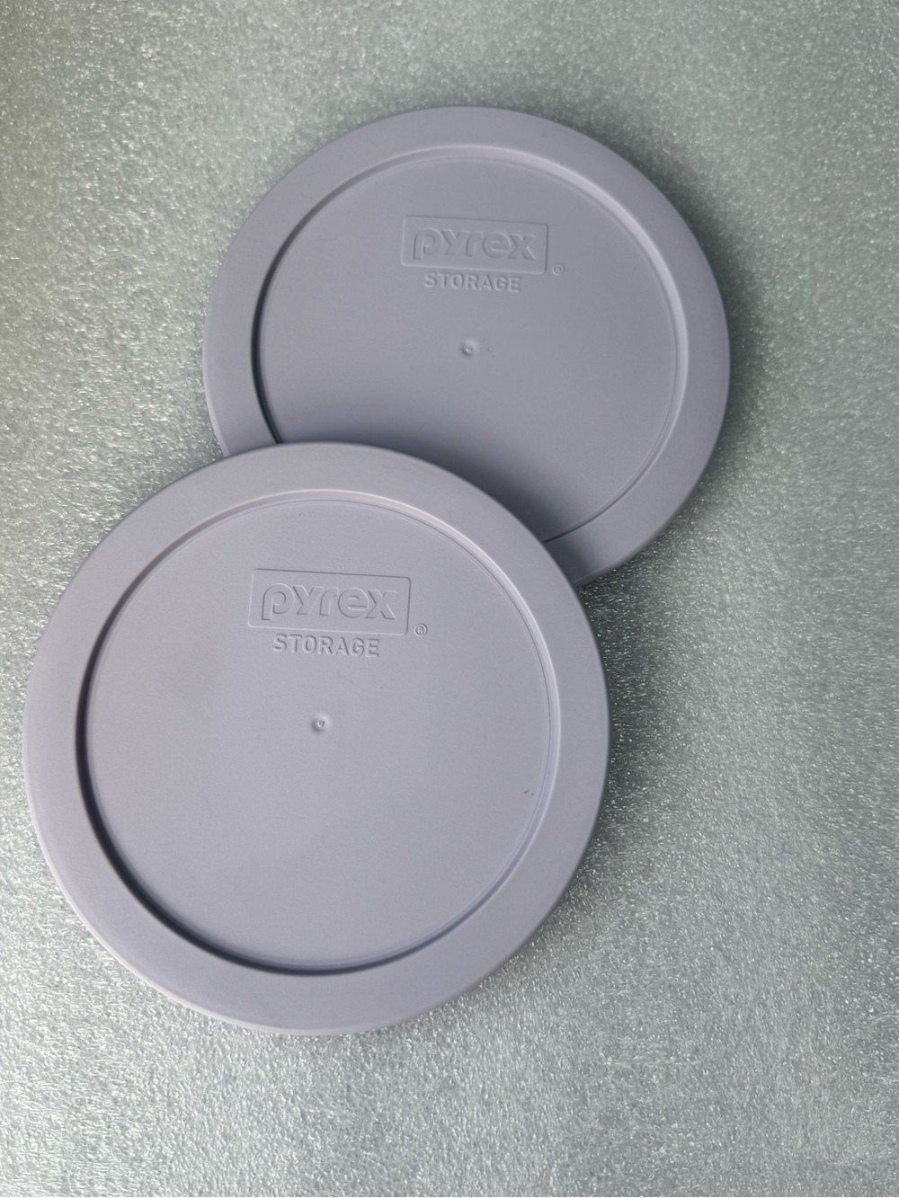 Pyrex Lavender Silicone Round Storage Lids - Set of 2